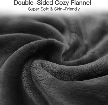 Electric Blanket Queen Size with Dual Control, 10 Heating Levels& 12 Hours Auto-Off, Overheat Protection, Grey